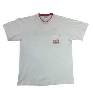 Vintage 90s 1992 Single Stitch Winston Rracing Team White Red T Shirt Men Sz XL